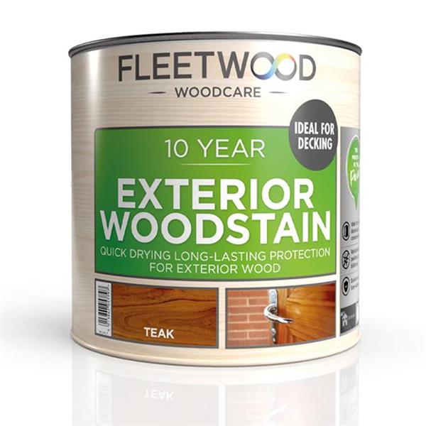 Fleetwood 10 Year Exterior Woodstain 2.5L - Teak | Heavins