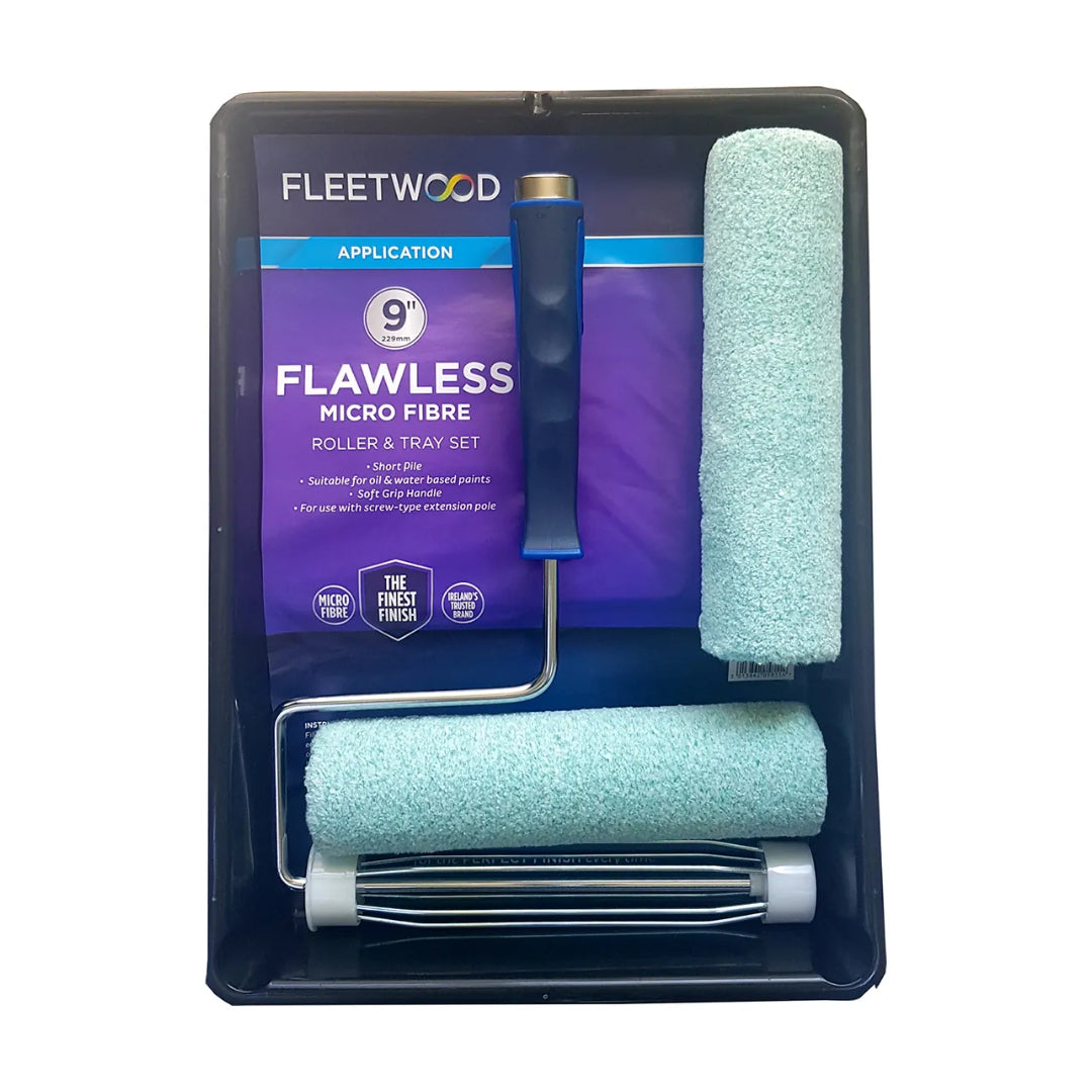 Fleetwood 9 Inch Flawlesss Microfiber Roller & Tray Set | RTSFM9
