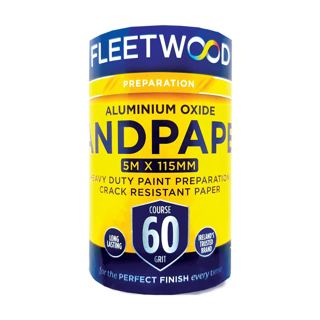 Fleetwood Sandpaper 60 Grit 5 Metre Roll | SANR5G60