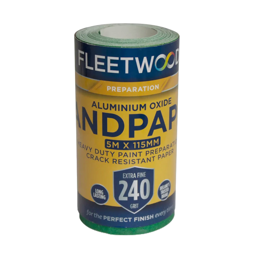 Fleetwood Sandpaper 240 Grit 5 Metre Roll | SANR5G240