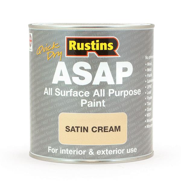 Rustins ASAP All Surface Paint 1L - Satin Cream | Heavins