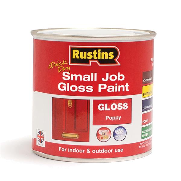Rustins Quick Dry Gloss Paint 250ml - Poppy | Heavins