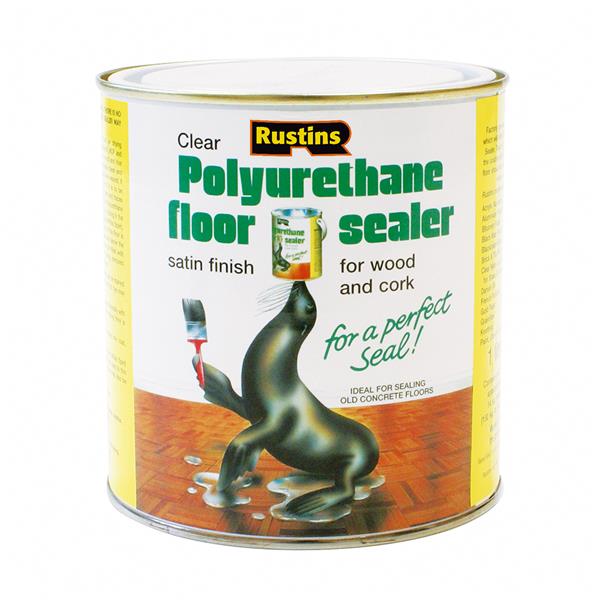 Rustins Polyurethane Satin Floor Sealer 1L - Clear | Floors