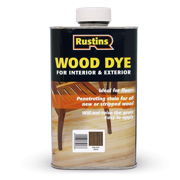 Rustins Wood Dye 250ml - Walnut | Interior & Exterior