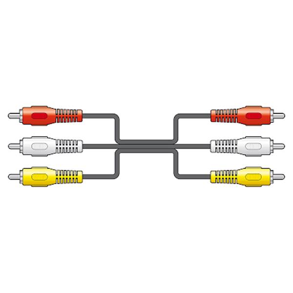 AV Link 3 RCA to 3 RCA Cable 3m | Component Video Lead