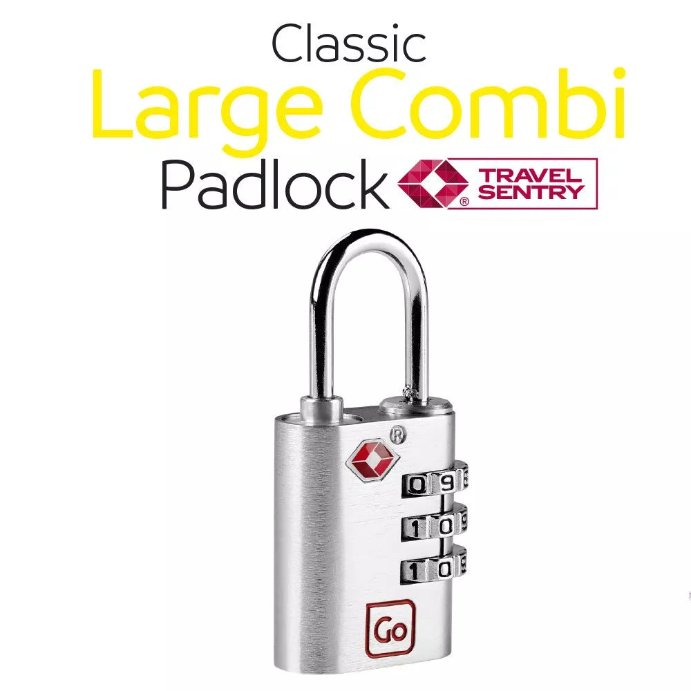 Go Travel Classic Combi Luggage Suitcase Lock TSA ( Combiunation Padlock ) - Large | 352.101
