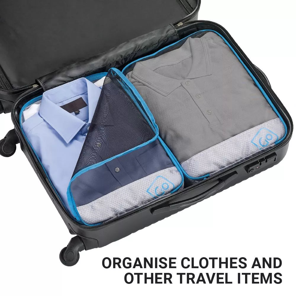 Go Travel Packing Cubes 2 Pack - Blue | 285.101