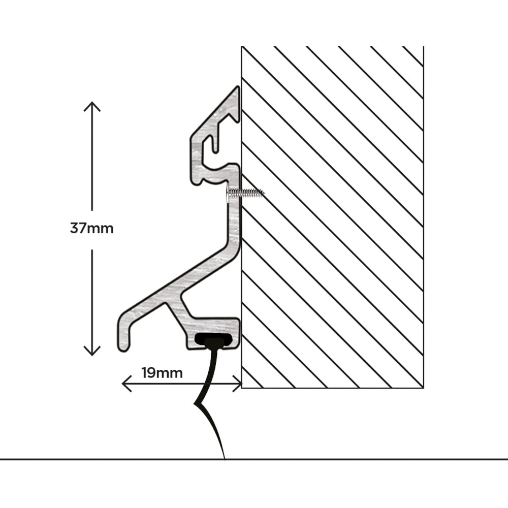 Exitex Expelex Rain Deflector for Door 914mm - Gold