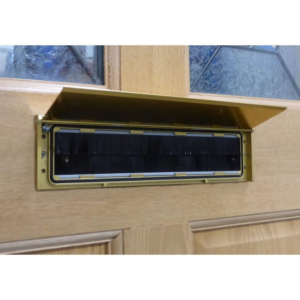 Exitex Letterplate Seal Letterbox Draught Excluder with Flap - White