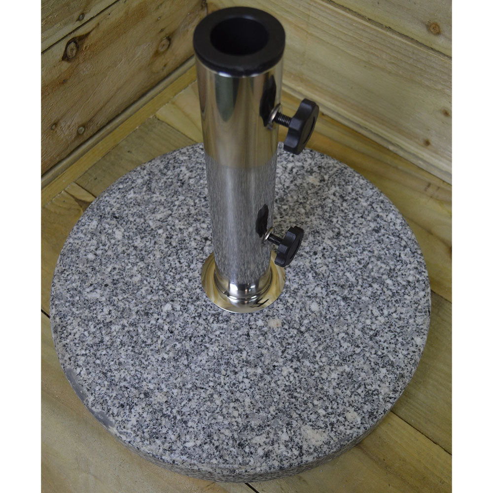 Redwood 16kg Round Granite Garden Parasol Base | UB115