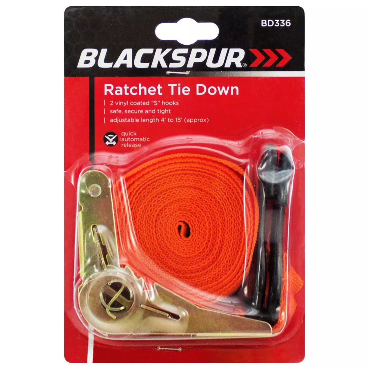 BLACKSPUR 1'' X 15' RATCHET TIE DOWN