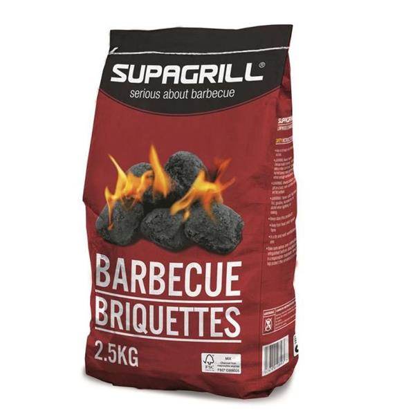 Supagrill Charcoal BBQ Briquettes 2.5kg | Long Burn Fuel