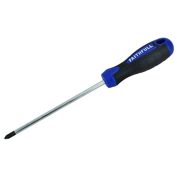 Faithfull Soft Grip Screwdriver Phillips Tip PH2 x 150mm | FAISDPH2150