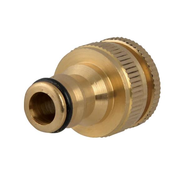 Faithfull Brass Dual Tap Connector 12.5-19mm | Tap Fit