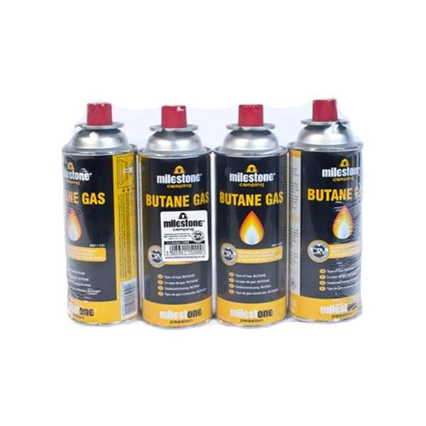 Milestone Butane Gas Canisters 220g 4 Pack | 15200