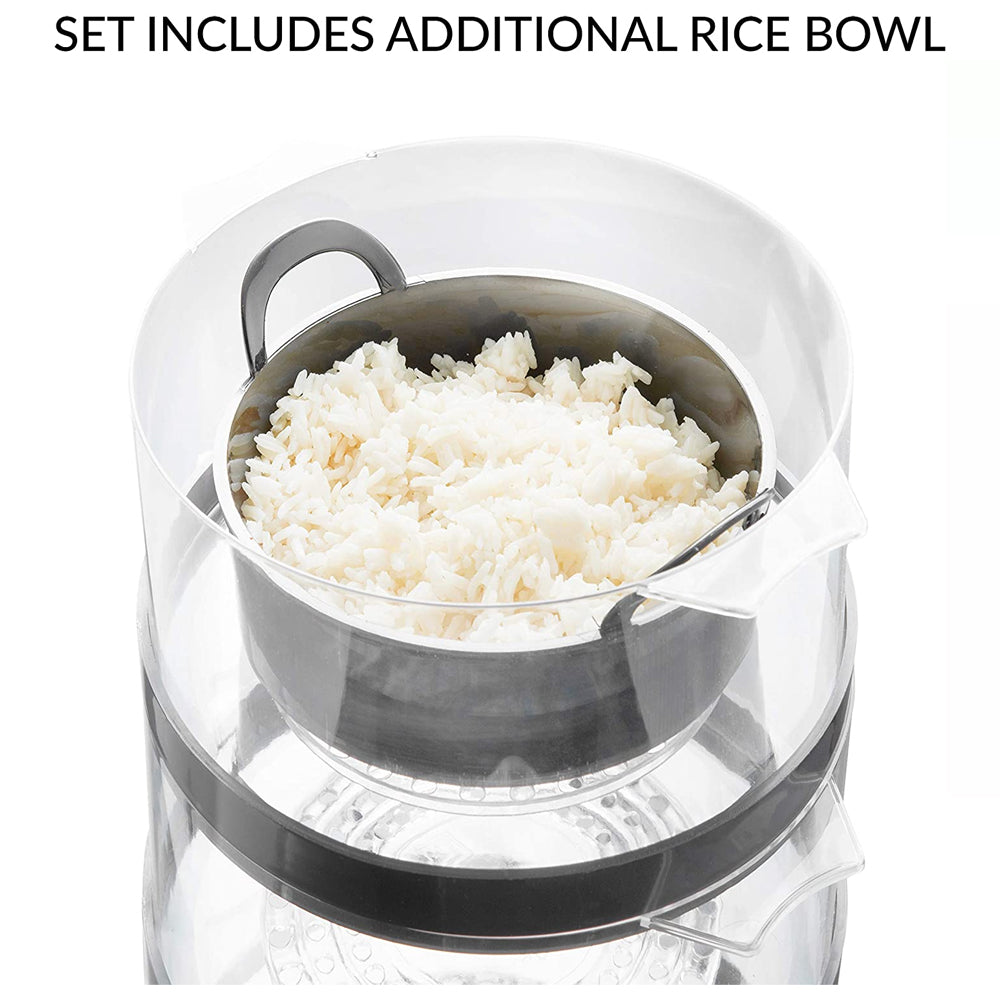 Quest 3 Tier Compact food Steamer 7.2 Litre Capacity | 35220