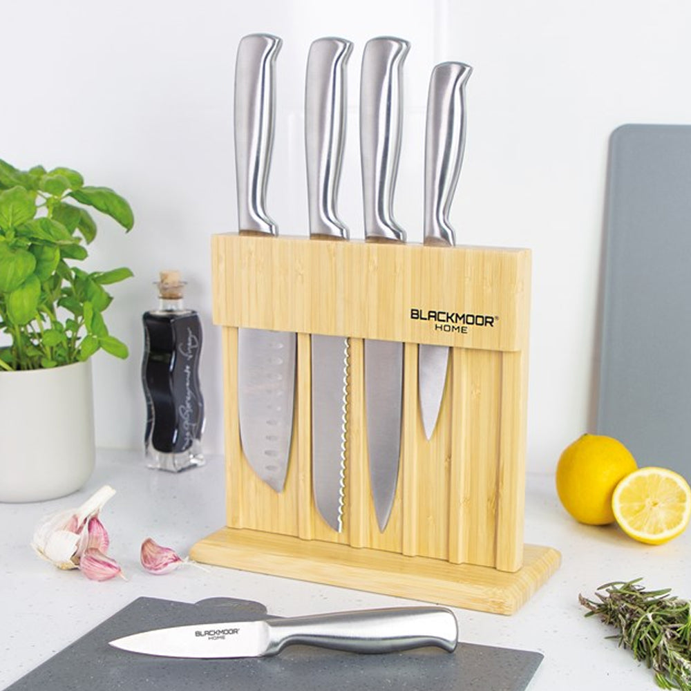 Blackmoor Bamboo Pro Knife Block Set 5 Piece | 69089
