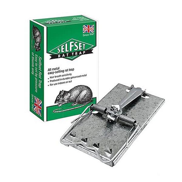Self Set Metal Rat Trap | Reusable Spring Snap Trap