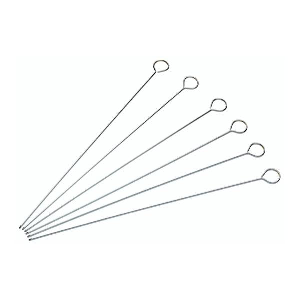 KitchenCraft Flat Skewers 20cm 6 Pack | BBQ Kebab Skewers