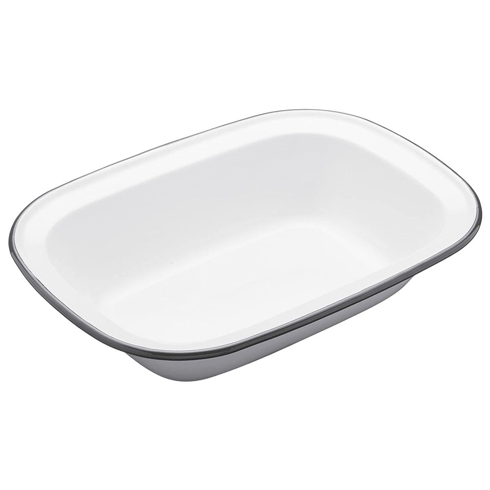 Living Nostalgia Enamel Oblong 22cm Pie Dish | LNENOBPIE22
