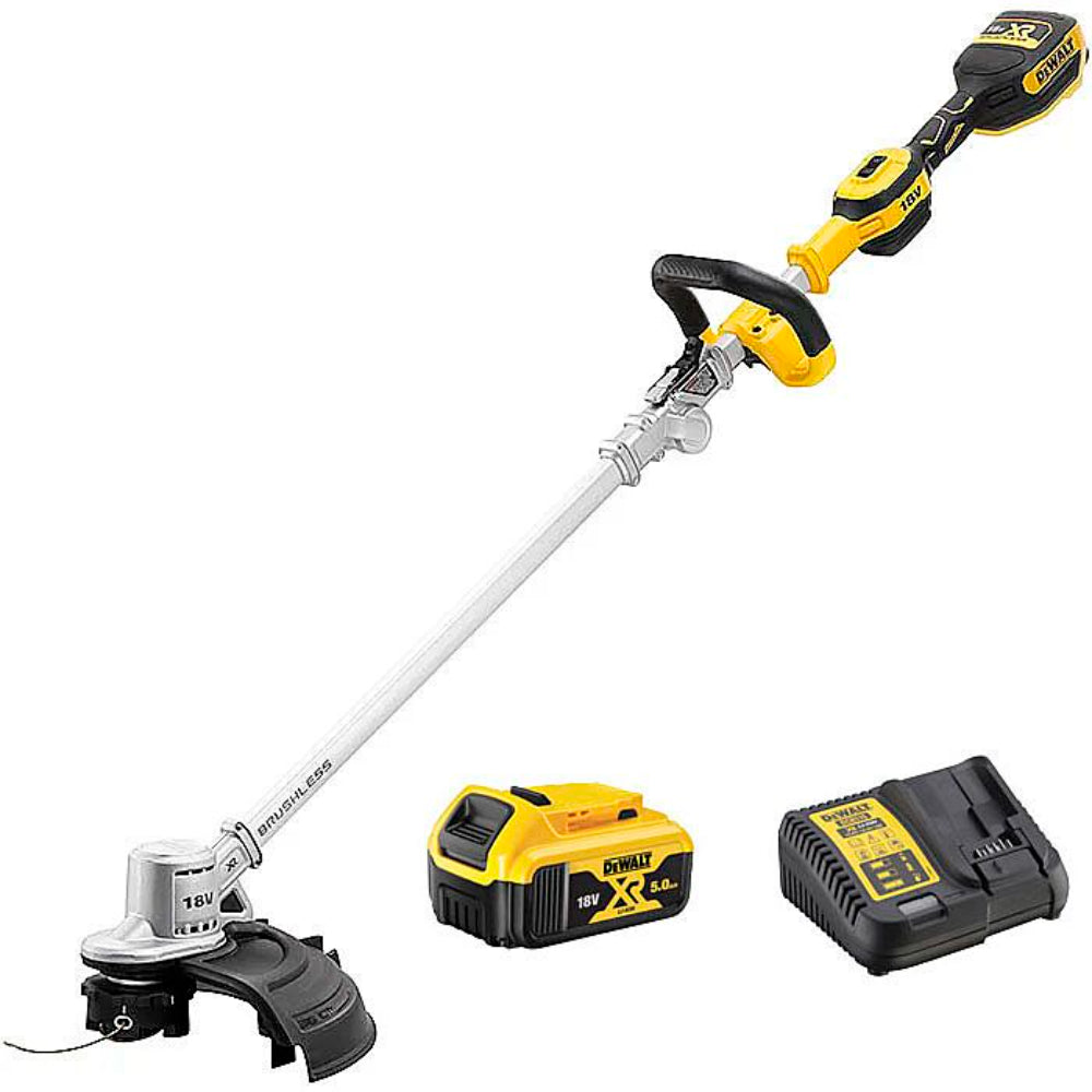 Dewalt XR Brushless Grass Strimmer Trimmer 18V includes 1 x 5.0Ah Battery | DCMST561P1