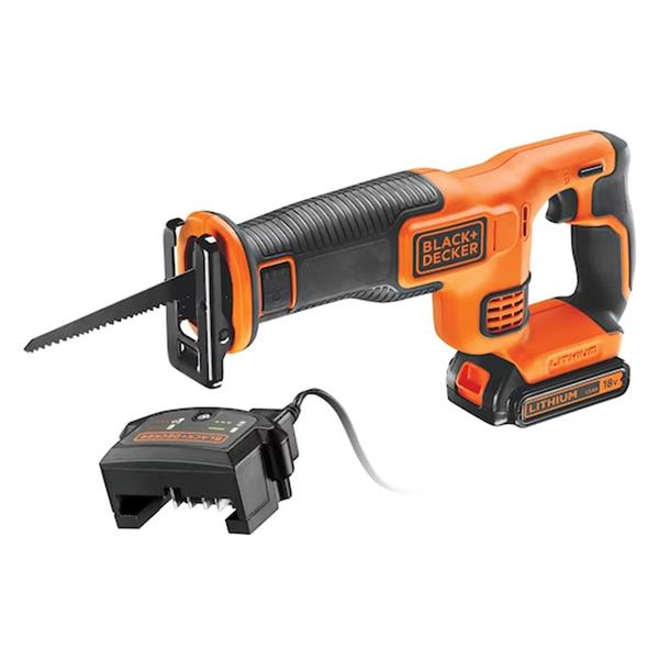 Black & Decker Cordless Reciprocating Saw 18V 1 x 1.5Ah Battery Li-ion | BDCR18C1