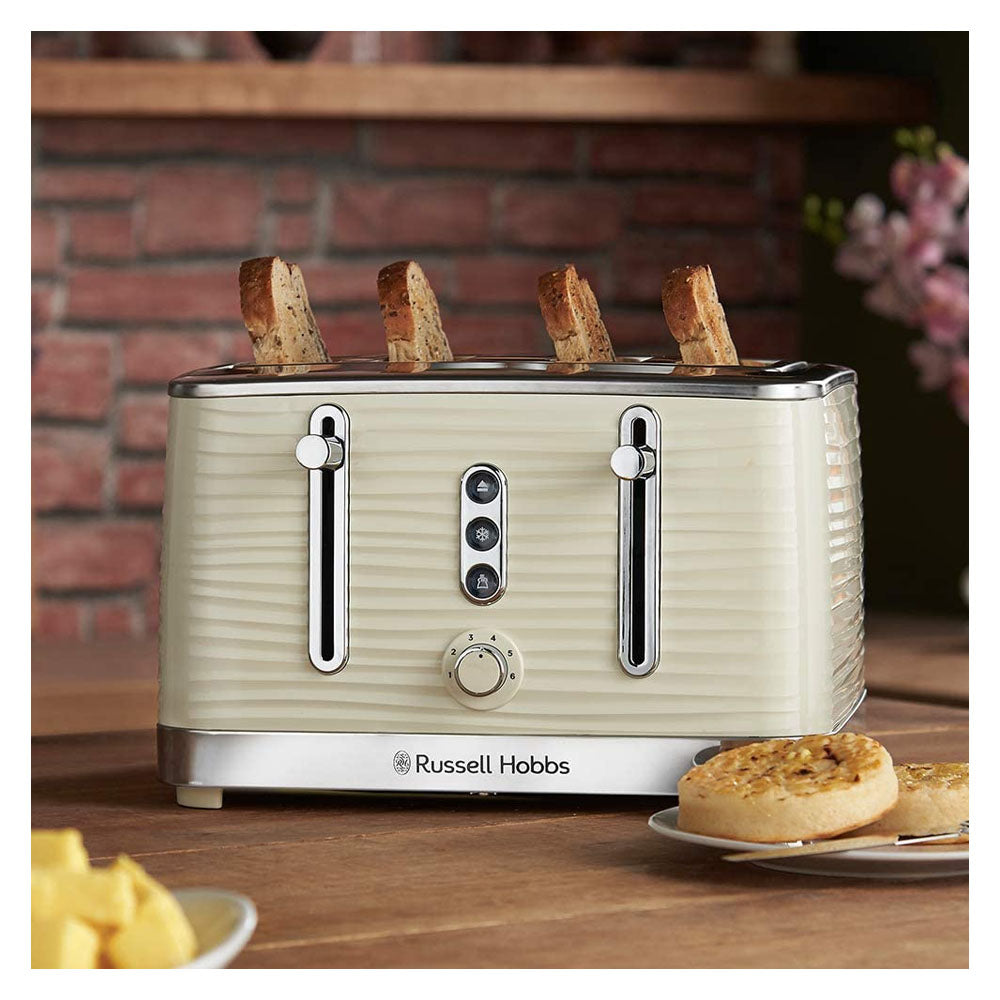Russell Hobbs Inspire 4 Slice Toaster - Cream | 24384