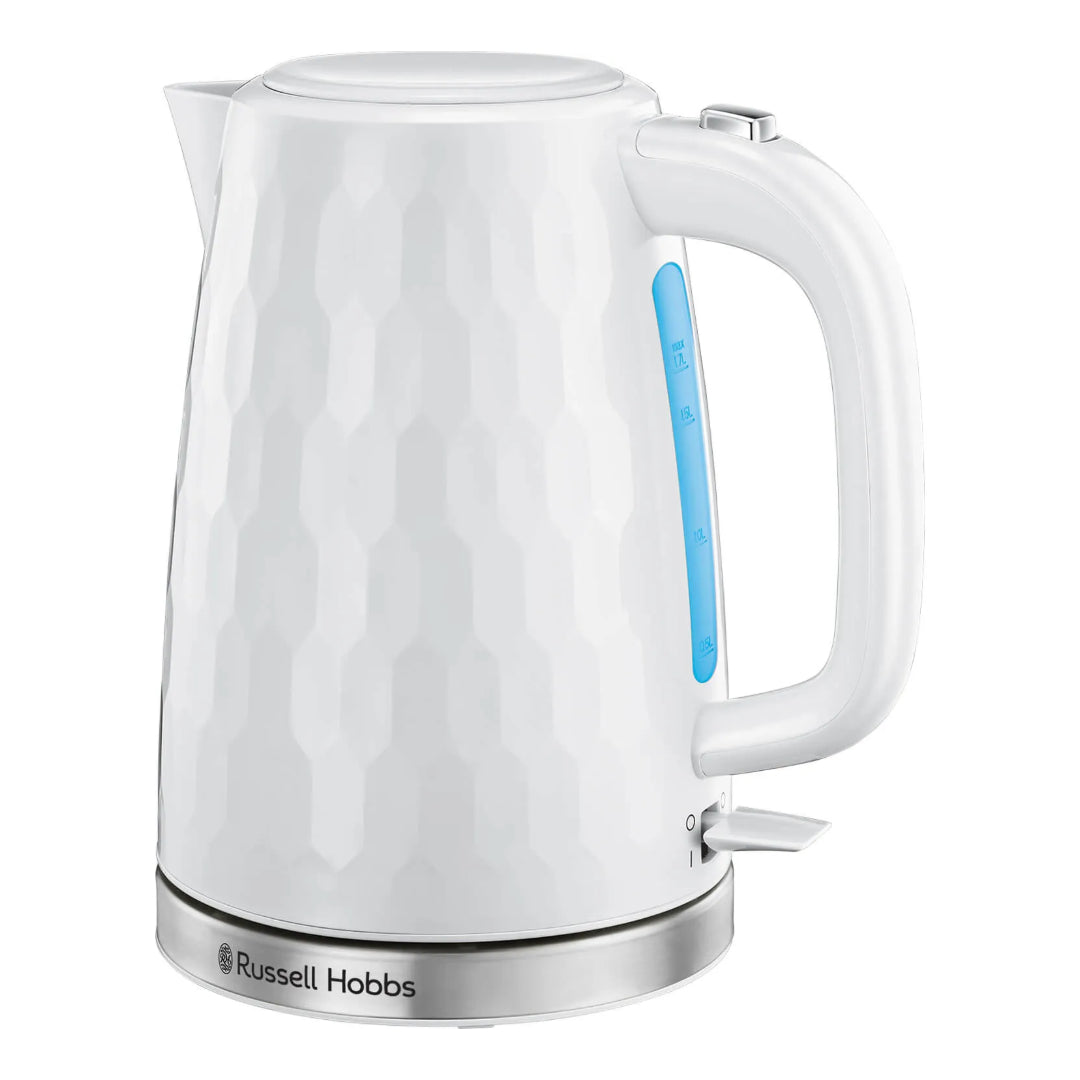 Russell Hobbs Honeycomb Kettle & Toaster | White