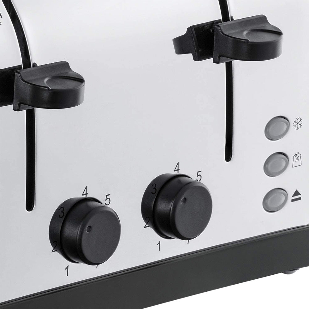 Russell Hobbs 4 Slice Toaster - Black / Stainless Steel | 28360