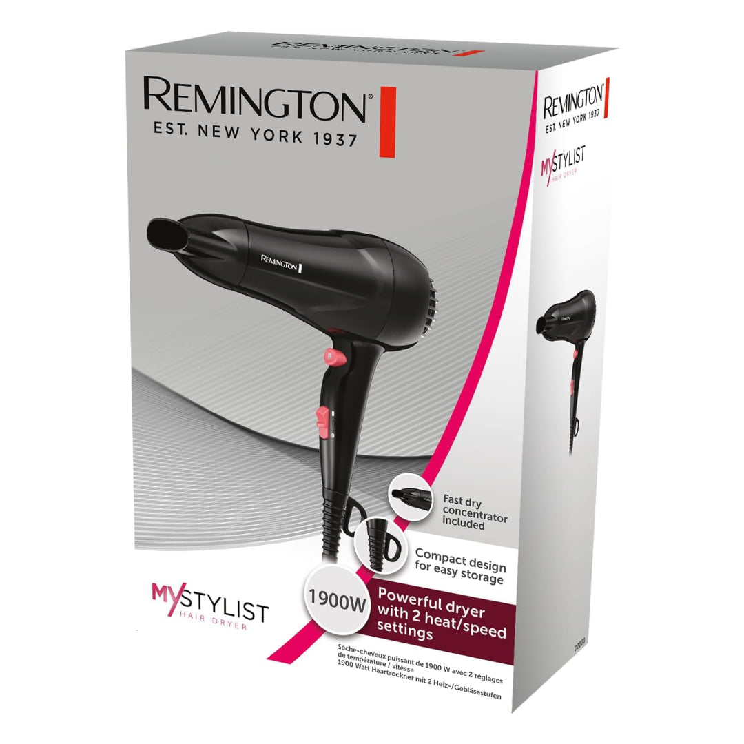 Remington My Stylist 1900W Hair Dryer - Black | DU2000