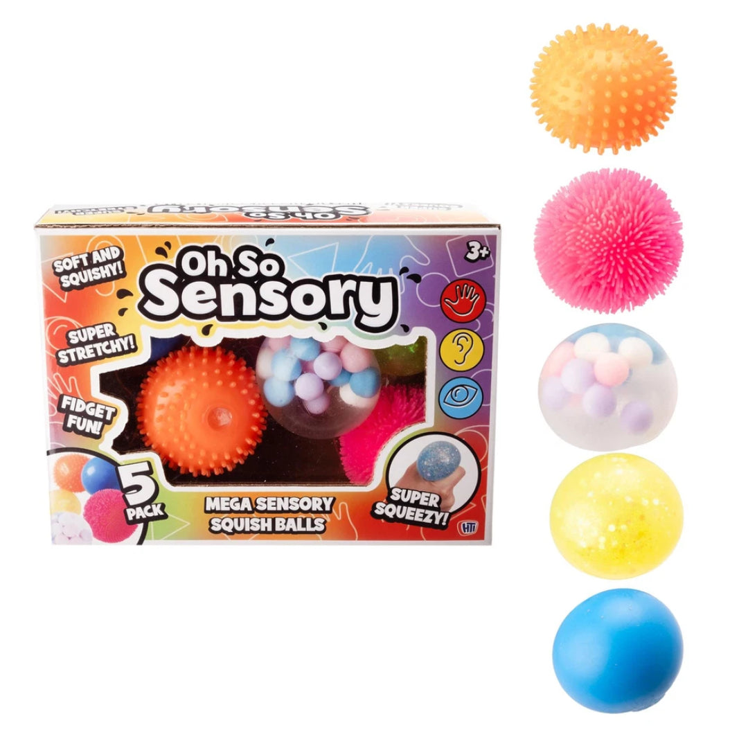 HTO Oh So Sensory Squish Balls 5 Pack | 1376695.00