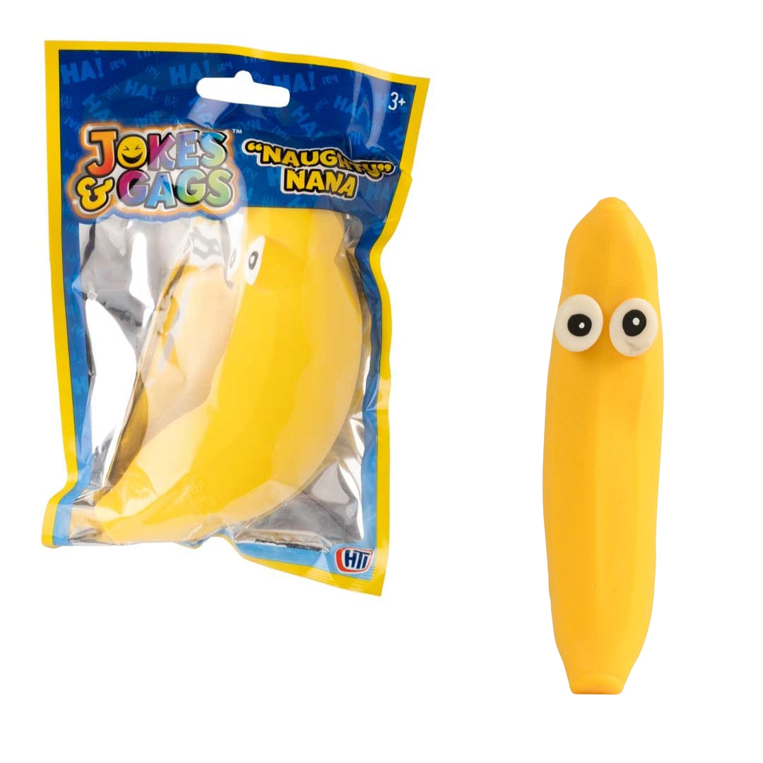 HTI Squeezy Stress Naughty Nana Banana Toy | 1374137.V25