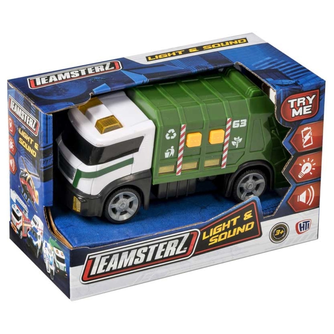 Teamsterz Small Lights and Sounds Garbage Truck Bin Lorry | 1416561.EX