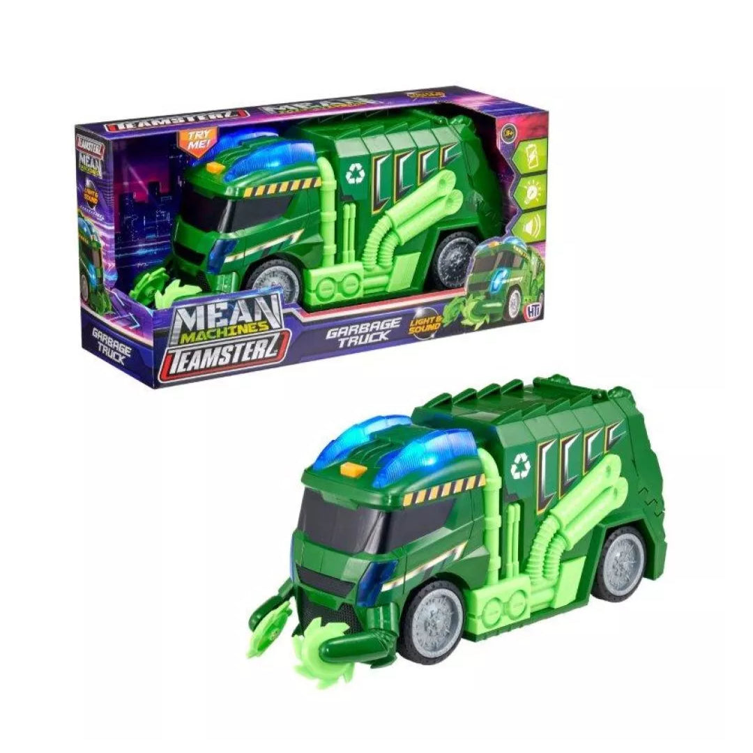 Teamsterz Light and Sound Mean Machine Garbage Truck Bin Lorry | 1417575.EX