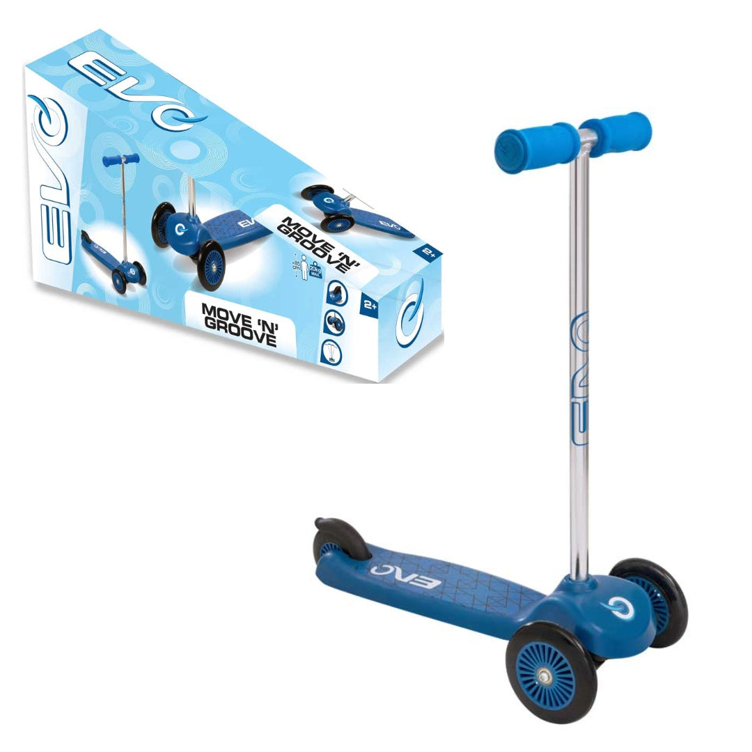 EVO Move N Groove 3 Wheel Kids Scooter - Blue | 1437619.V24EX