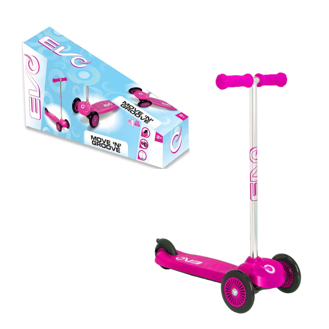Evo Move N Groove 3 Wheel Kids Scooter - Pink | 1437621.V24EX