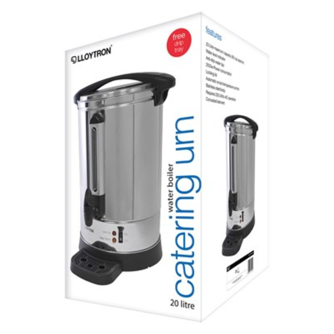 Lloytron 20 Litre 2500w Catering Urn / Water Boiler - Stainless Steel | LE1920