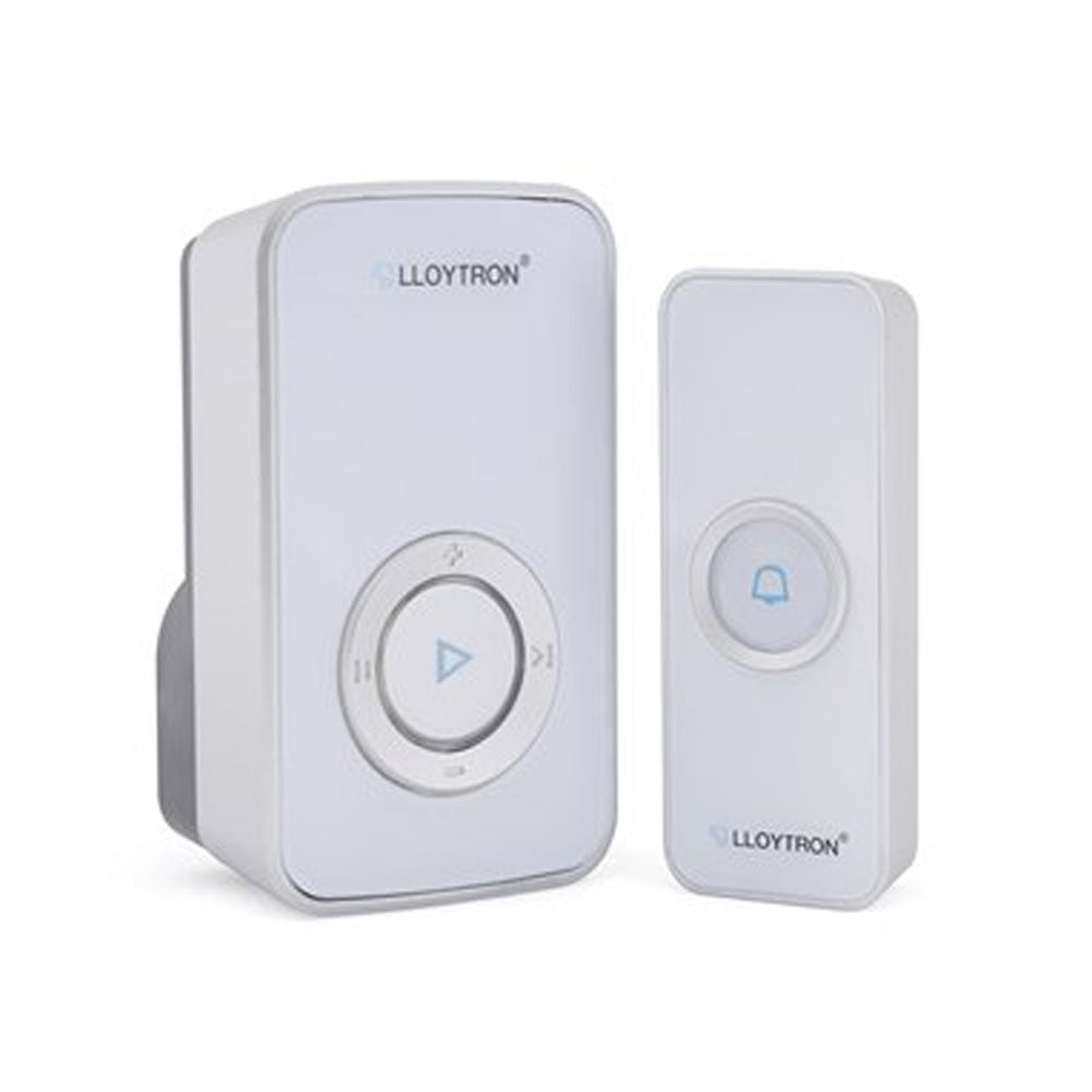 Lloytron 32 Melody Plugin Door Bell Chime Kit - White | DB7531W
