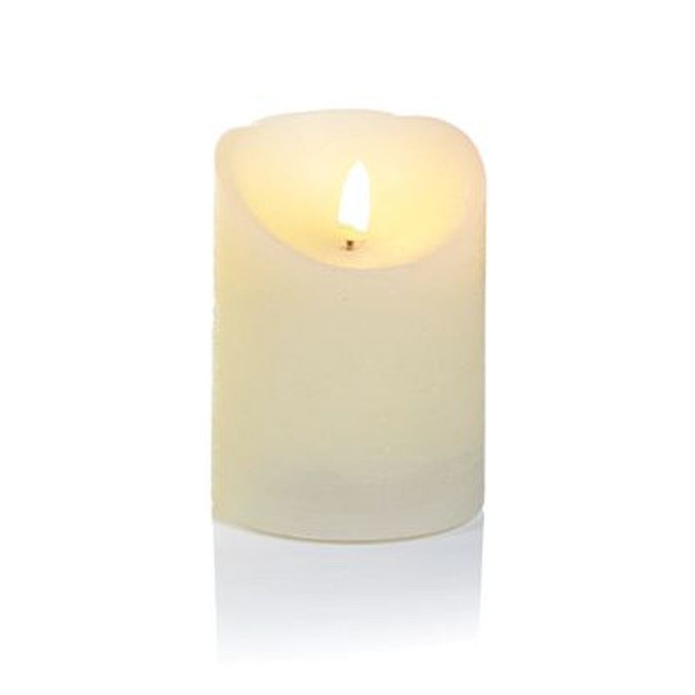 Premier Flicker Candle with Timer - Cream - 13cm x 9cm | FALB192180