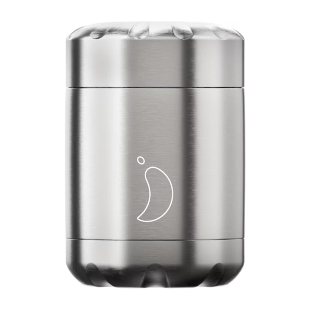 Chillys Food Flask Pot 300ml - Stainless Steel | F300SSSTL