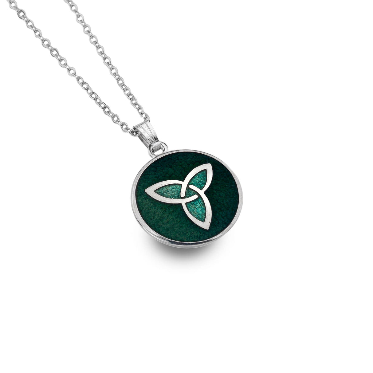 Sea Gems Celtic Trinity Knot Pendant Green - Enamel | 7377G