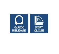 Lusso 600 Supreme Soft Close Toilet Seat and Cover - White | 1VPO66