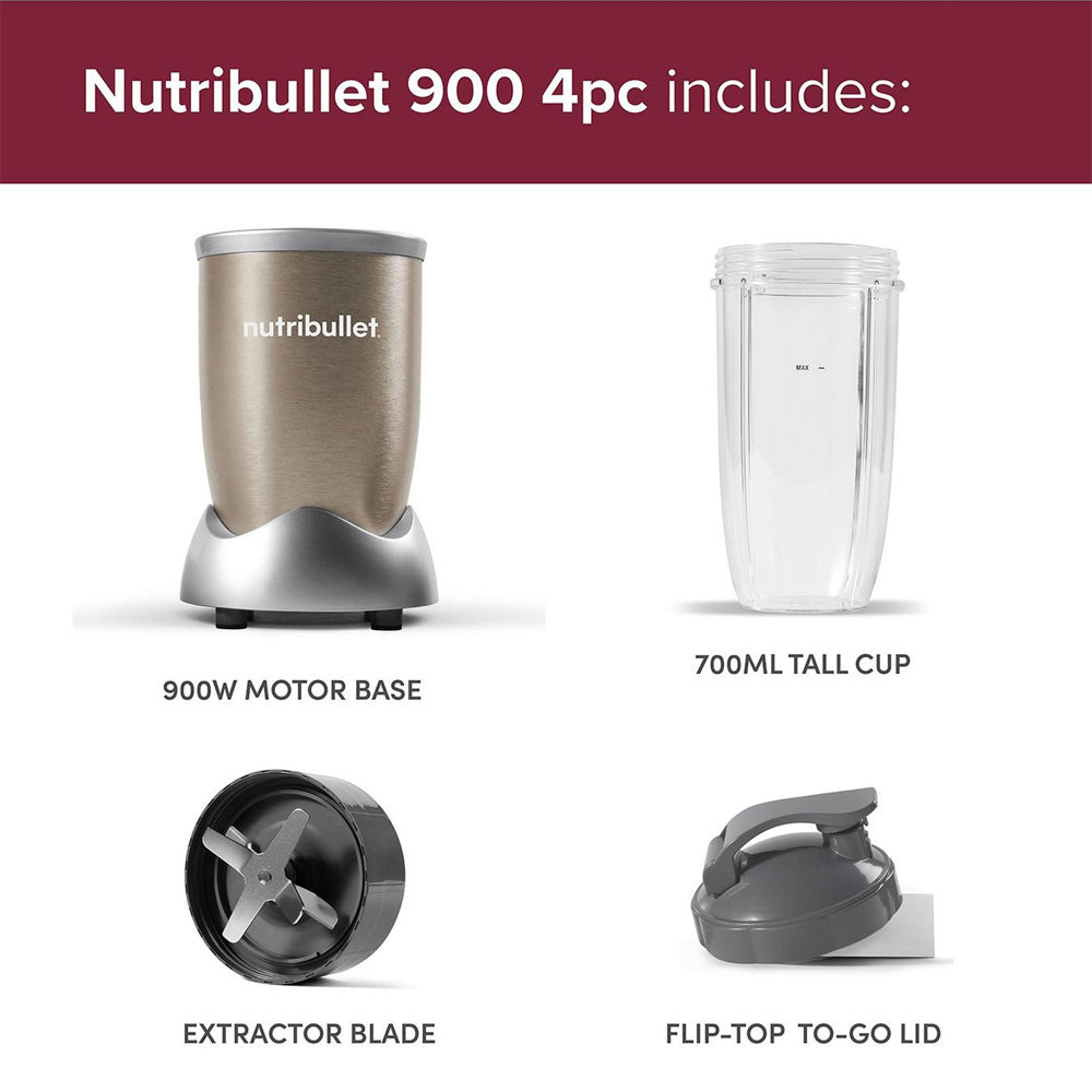 Nutribullet 900 Pro 4 Piece Starter Kit Smoothie Blender | 01950