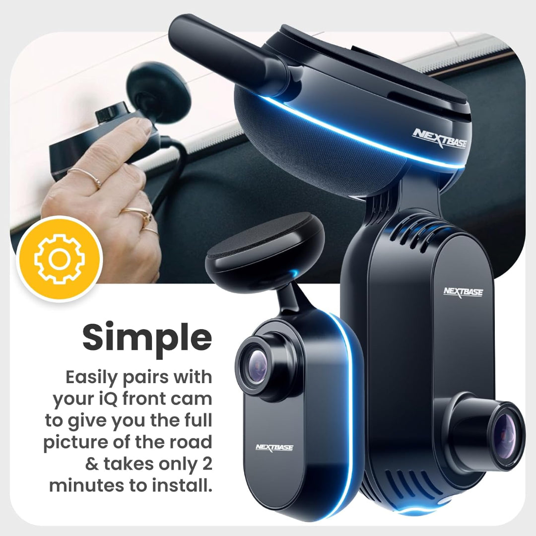 Nextbase iQ Rear Window Camera Dash Cam - Black | NBIQRWC