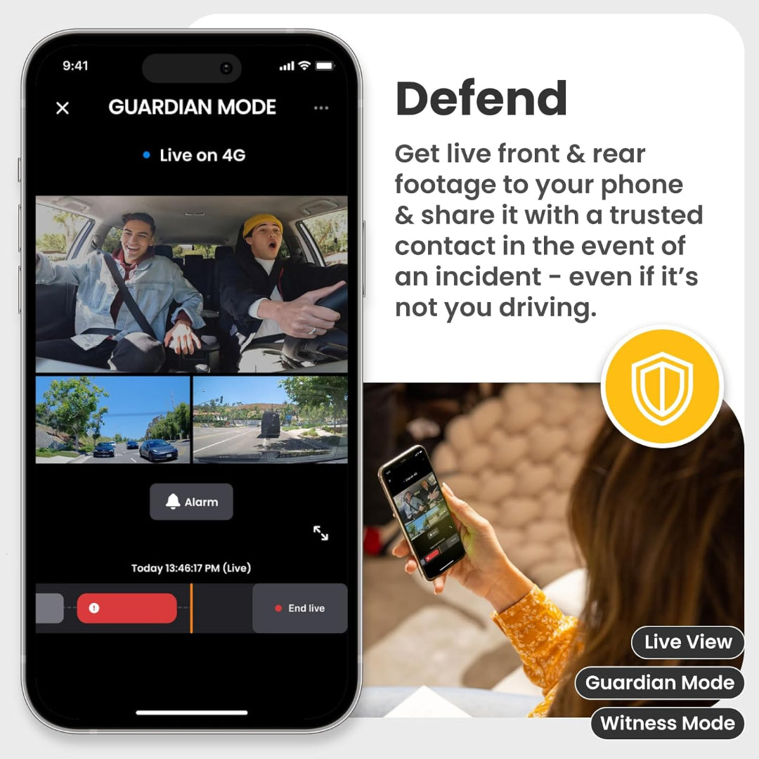 Nextbase iQ Rear Window Camera Dash Cam - Black | NBIQRWC
