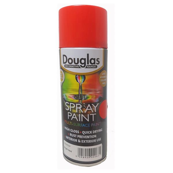 Douglas Spray Paint 400ml - Bright Red | Metal Spray