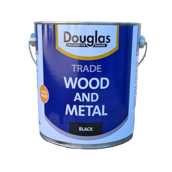 Douglas Trade Wood & Metal Paint 2.5L - Black | Gloss