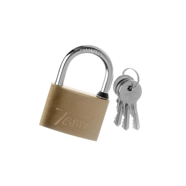 Tessi 60mm Solid Brass Padlock | Heavy Duty Brass Lock