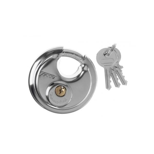Tessi 70mm Stainless Steel Discus Padlock | Closed Shackle