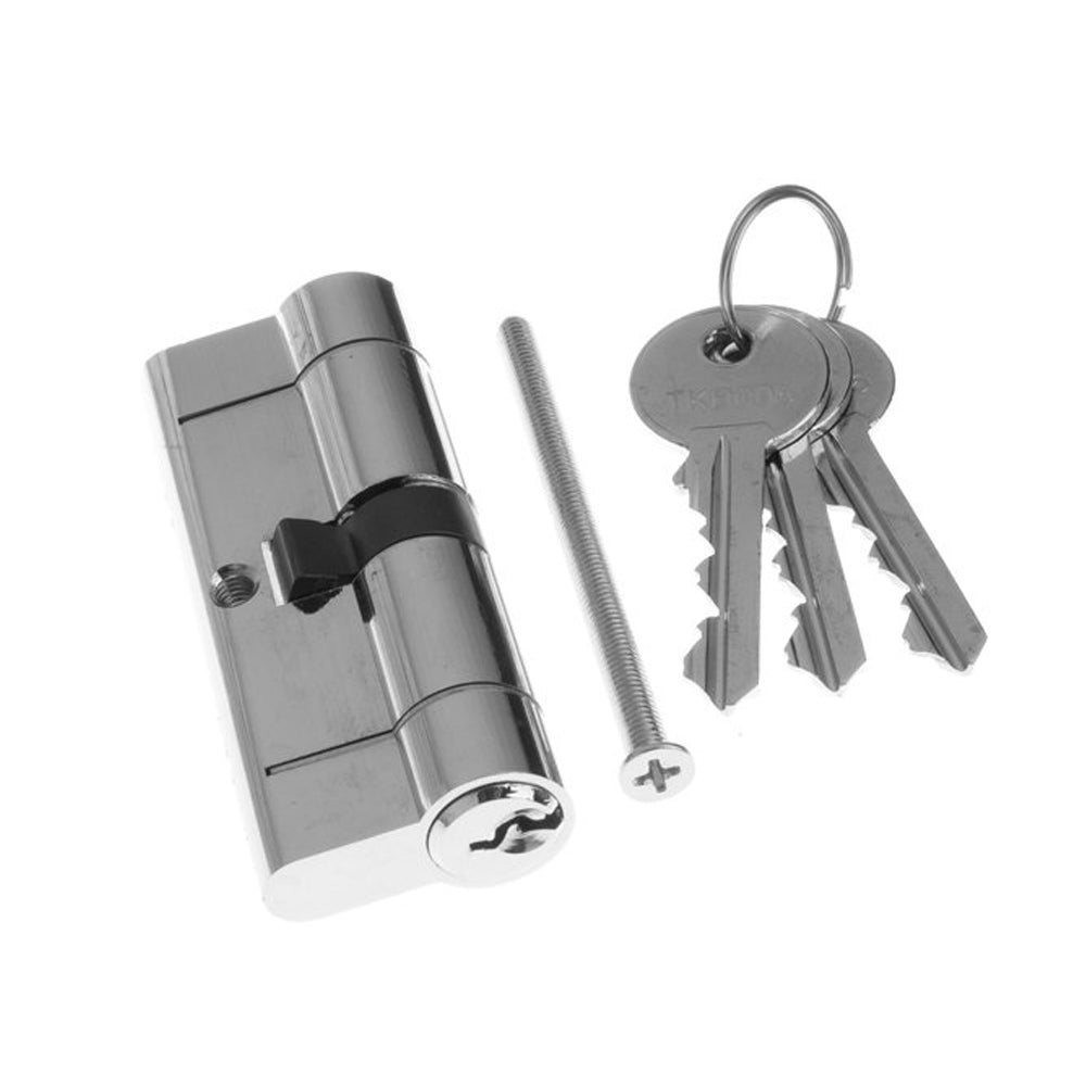 Tessi Snap Safe Door Cyclinder 40 / 40 - Chrome | TKD5A